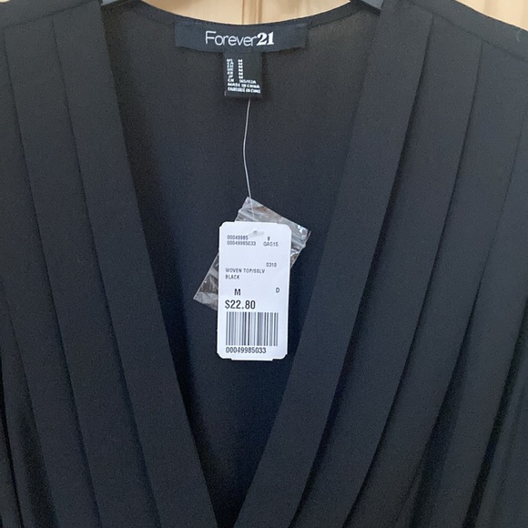 FOREVER21 TOP BLACK MEDIUM - Picture 6 of 6